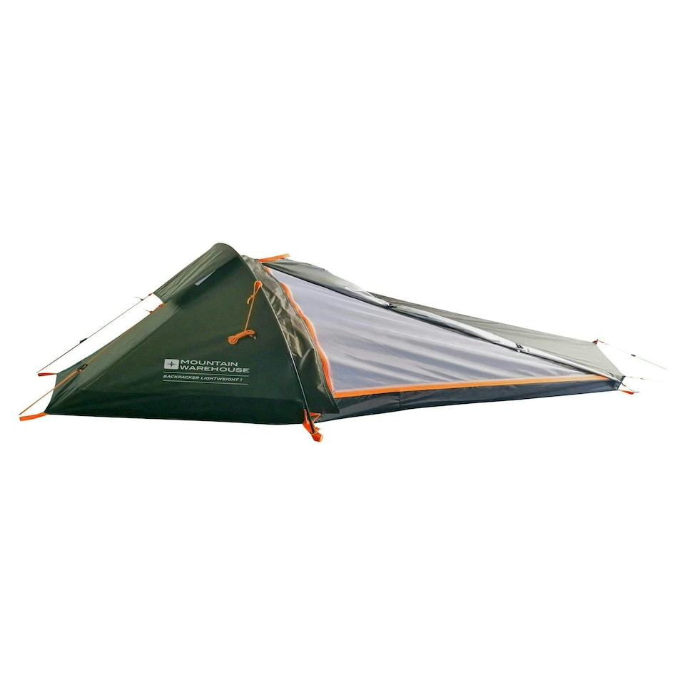 image 1 of Mountain Warehouse Backpacker Lightweight 1 Man Tent Waterproof Camping Person Green | Dark Green | One Size