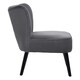 image 4 of Interiors by Premier Grey Velvet Chair, Curved Back Accent chair, Easy to Assemble Borg Chair, Comfy Office Chair