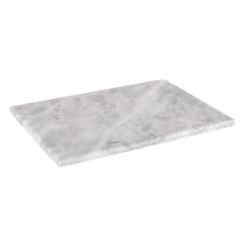 image 1 of Argon Tableware Rectangle Marble Chopping Board - 30 x 20cm White