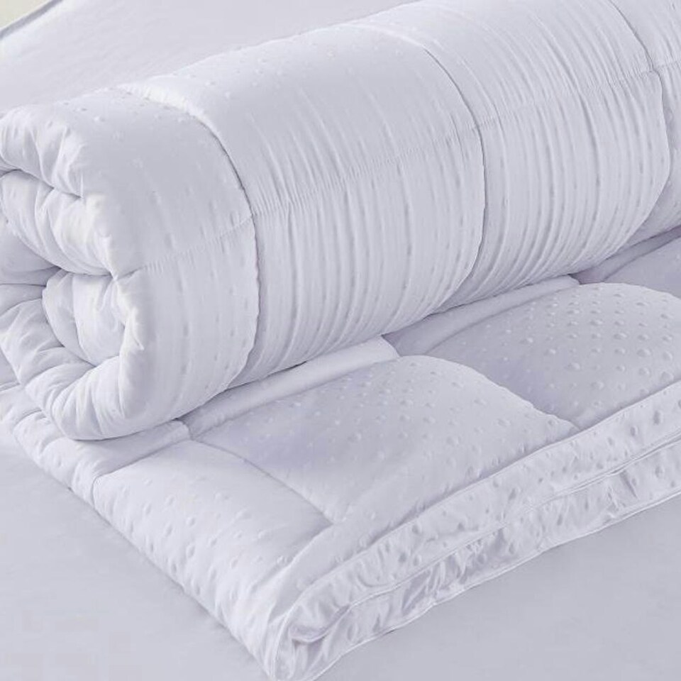 image 1 of 5cm 3D Microfibre Bubble Mattress Topper White | Super King
