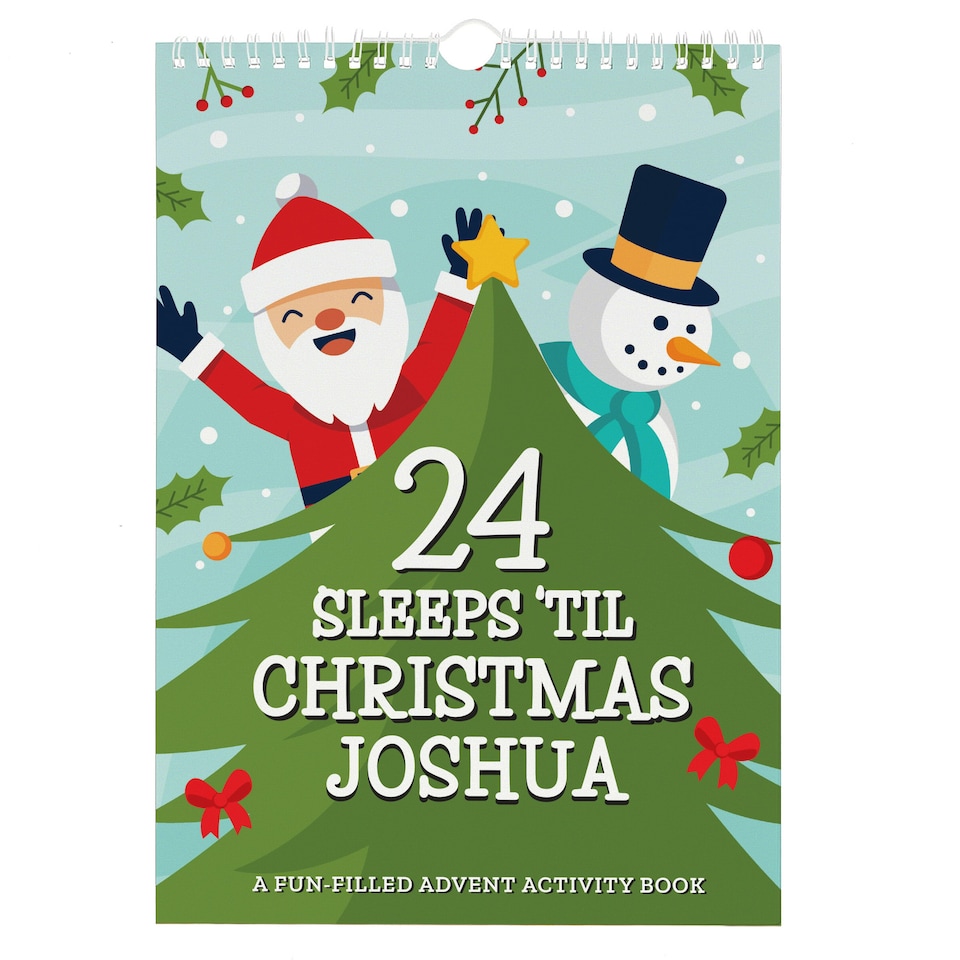image 1 of Personalised 24 Sleeps Christmas Activity Advent Calendar