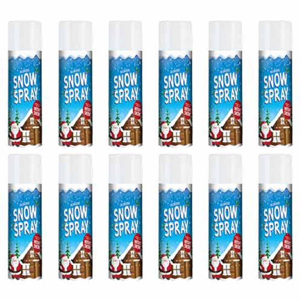 Decorative Artificial Snow Spray 85ml - Pack of 12