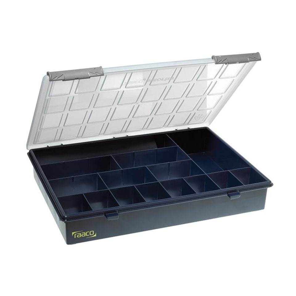 Raaco A4 Profi Service Case Assorter 15 Fixed Compartments - Multi Colour - One Size Multi