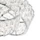 image 3 of Designer Chrome Plated Triple Ring Pendant Shade with Square Beads | Chrome | Chrome | 1