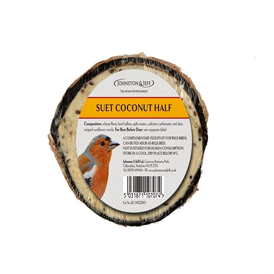 Johnston and Jeff Suet Coconut Half 300g (Pack of 30)