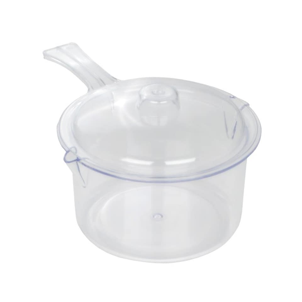 image 1 of Microwave Essentials Saucepan And Lid | Clear | Clear | 1