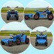 image 8 of HOMCOM Electric Quad Bike, 6V Kids Ride-On ATV with Back Trailer - Blue