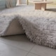 image 3 of Shaggy Fluffy Rug Ultra Soft Plush Modern Floor Rug Non Slip Reverse | Silver | 160 x 230cm