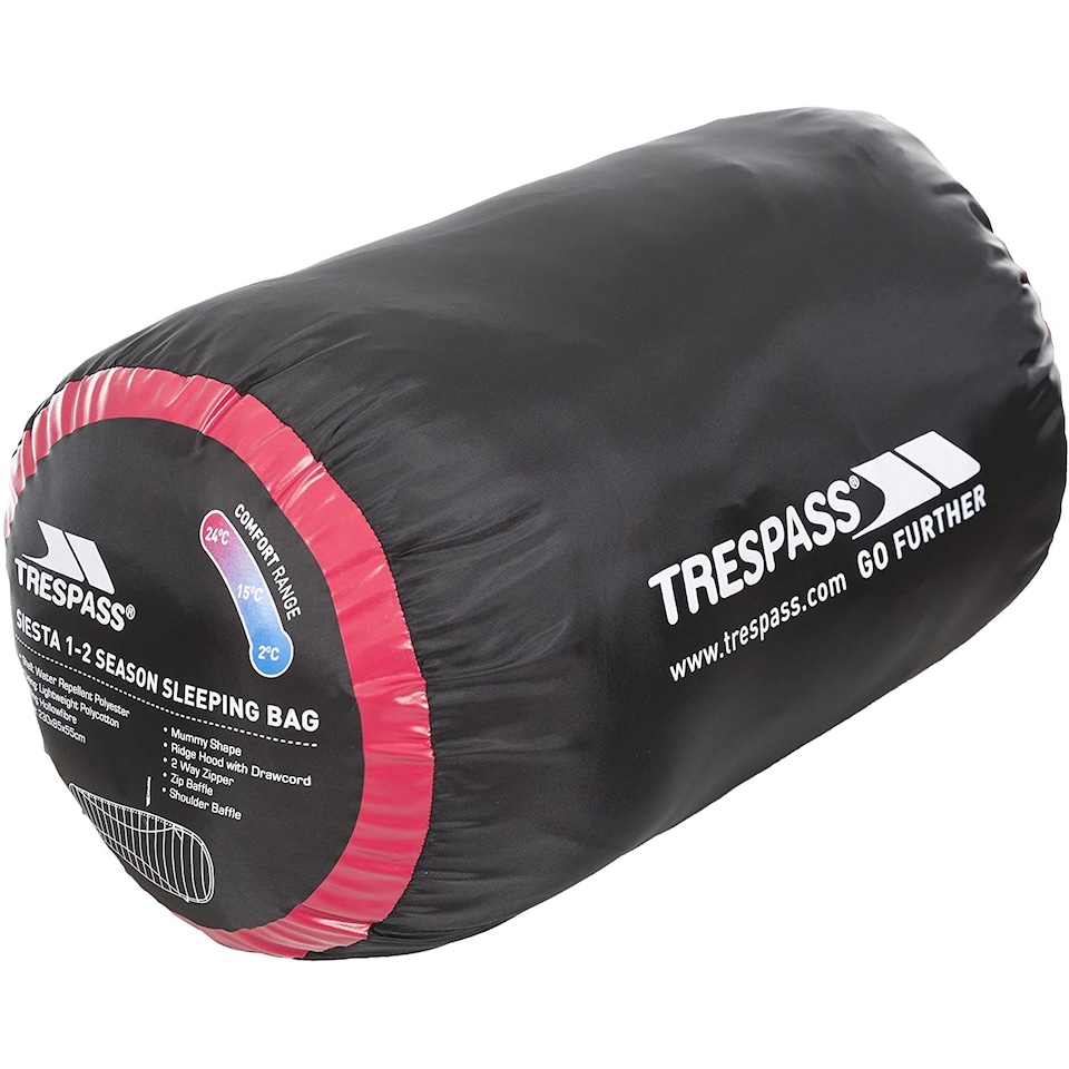 image 1 of Trespass Siesta 2 Season Water Repellent Sleeping Bag