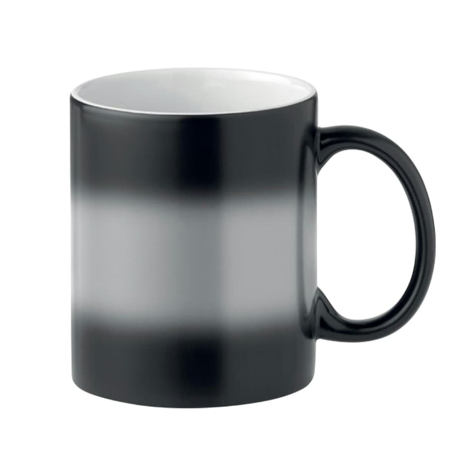 image 1 of MidOcean Sublidark Sublimation 300ml Heat Changing Mug - Black - One Size