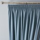 image 2 of Fusion Dijon Pencil Pleat Curtains Blue