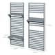 image 5 of Outsunny Wall Mounted Plant Stands Set of 2 with Shelves and Slatted Trellis