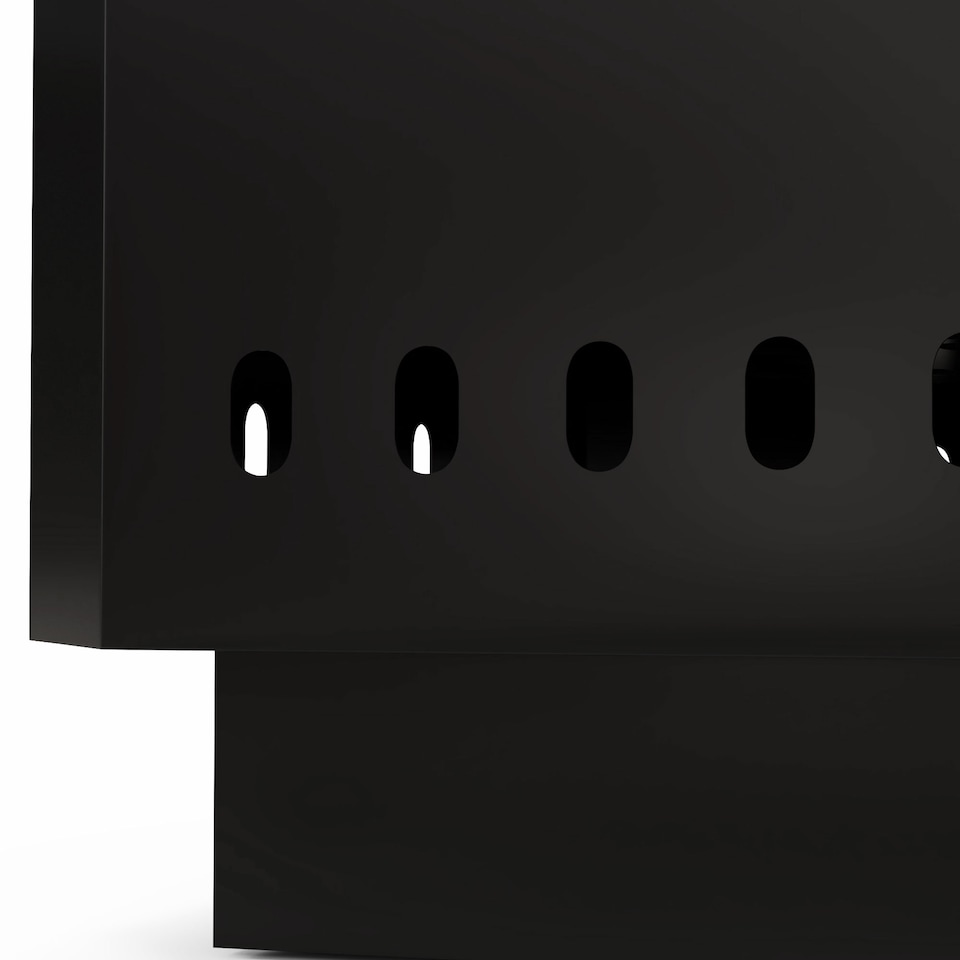 image 1 of Outsunny Smokeless Fire Pit, Square Metal Bonfire Stove, Black | Black | Black | 48 x 48 x 41 cm