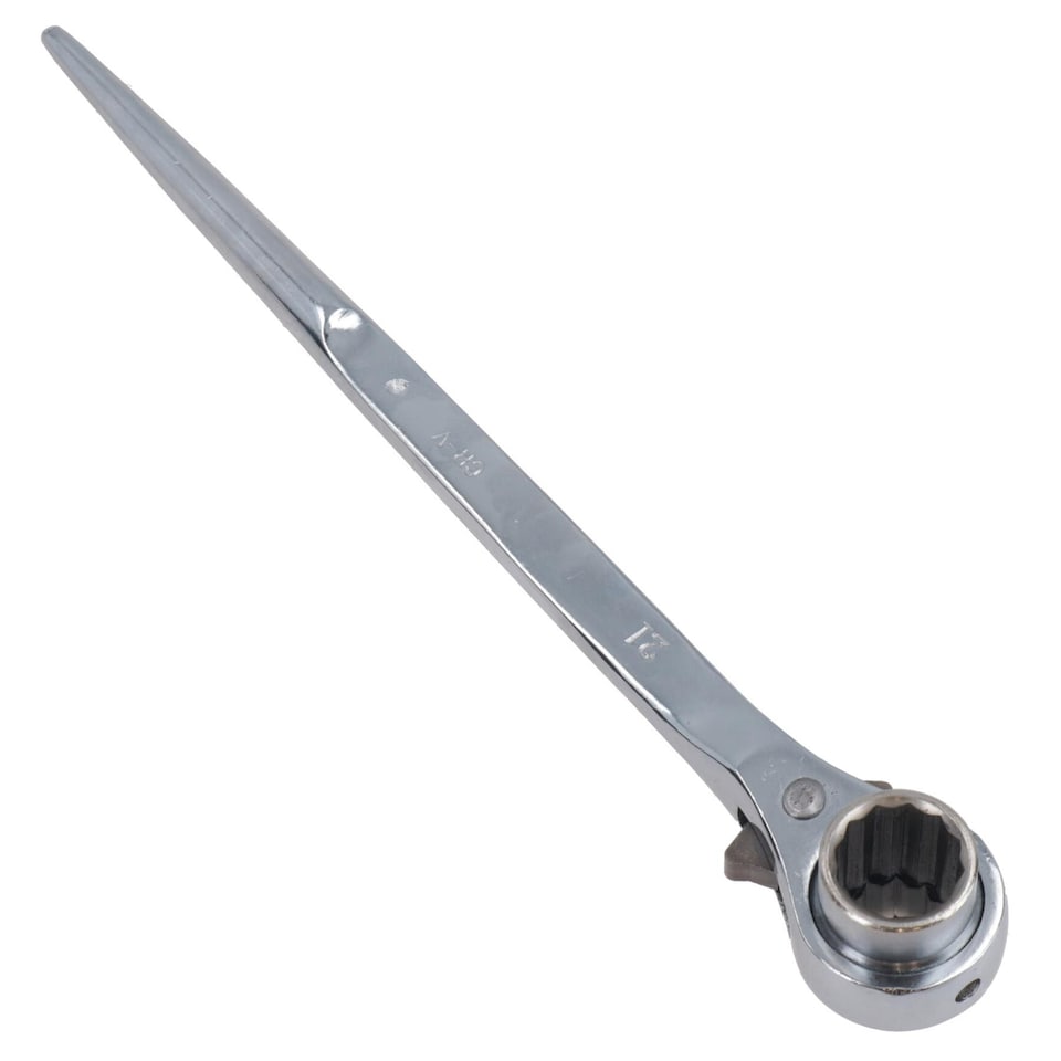 image 1 of Scaffold Spanner Ratchet Podger 2 Way Bi-Hex Ratchet 19mm 21mm Scaffolders