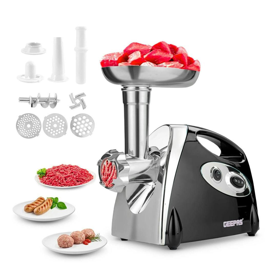 GEEPAS Electric Meat Grinder Mincer 1800W