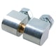 image 4 of 2pk Lift Off Knuckle Hinge M8 Studs Brass Pin 16x30mm Heavy Duty Industrial Silver
