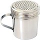 image 1 of Stainless Steel Dredger Shaker with Handle- Perfect for Shaking Cocoa, Flour Sugar Over Drinks or Dishes.-10 oz.
