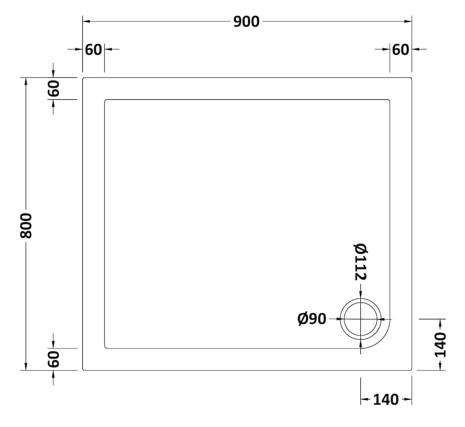 image 1 of Balterley Premium Rectangular Shower Tray | White | White | 1