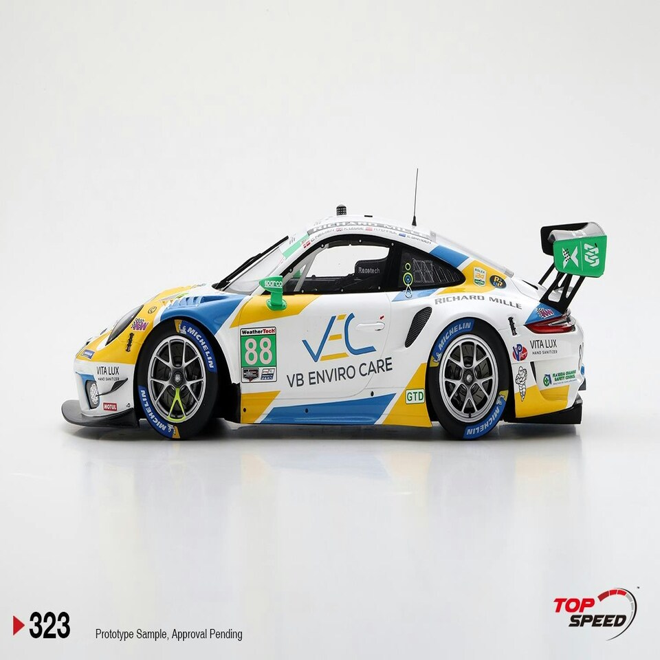 image 1 of Porsche 911 GT3 R #88 2021 IMSA Daytona 24Hr Team Hardpoint EBM 1:18 TSM TS0323