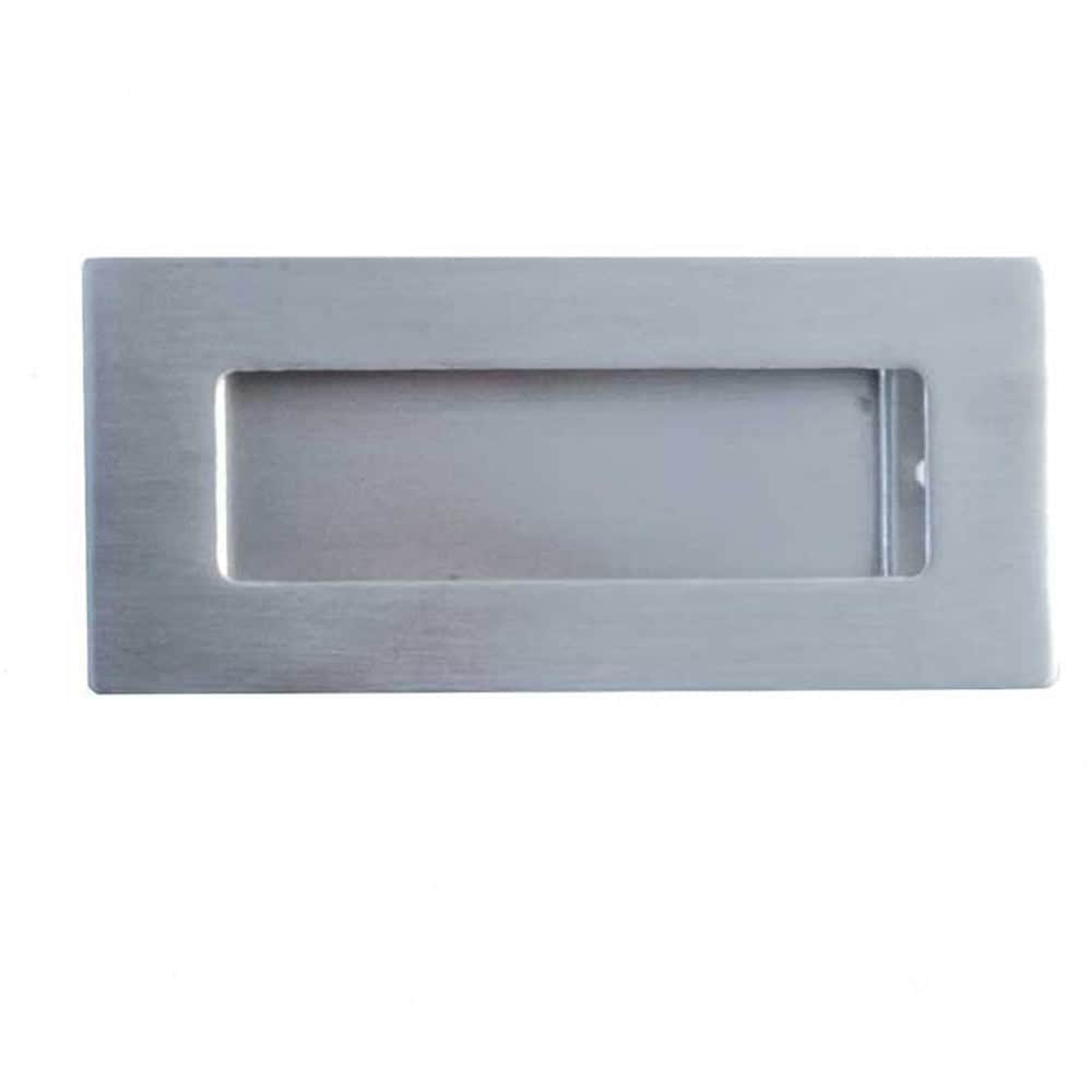 Premium Satin Stainless Steel Flush Pulls 100x50mm for Modern Doors - Recessed Door Handle