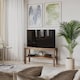 image 2 of URBNLIVING 2 Tier TV Bench Entertainment Media Stand 90cm | Multi | Oak | 1