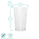 image 3 of Argon Tableware Reusable Plastic Highball Glasses - 400ml - Pack of 6 Clear