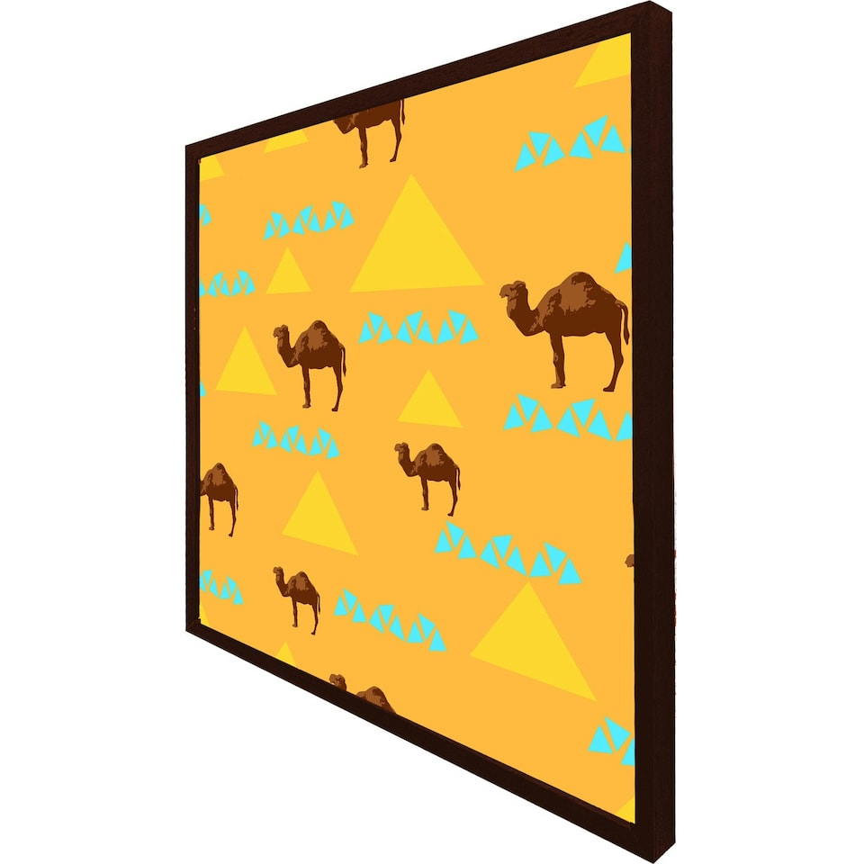 image 1 of Camels & pyramids (Picutre Frame) White | XS