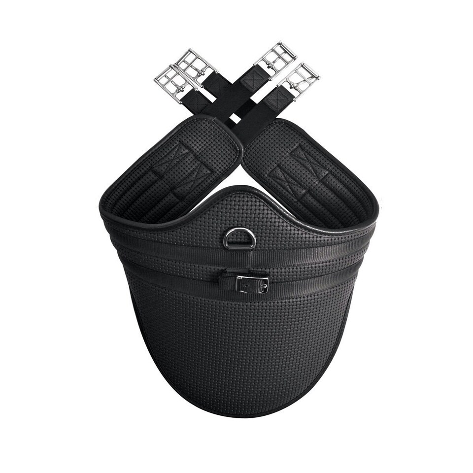 HyCOMFORT Waffle Horse Stud Girth - Black - 32in
