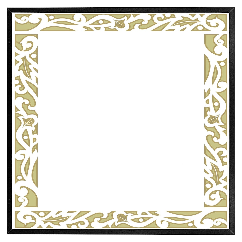 image 1 of Egyptian hieroglyphs golden border (Picture Frame) Grey | L