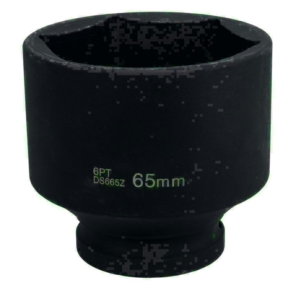 image 1 of 65mm 3/4in Drive Metric Shallow Impact Wheel Nut Socket 6 Sided Single-Hex