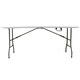 image 7 of 5ft Folding Trestle Table Heavy Duty Catering Garden Party 1.5m | White