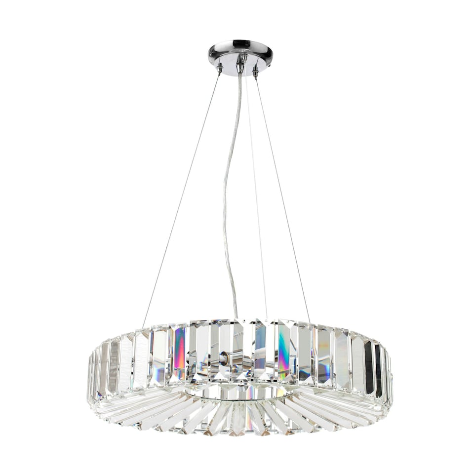 image 1 of BHS Renee 5 Light Pendant, Silver