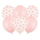 image 1 of Pink & Cream Bows Latex Balloons 30cm / 12 in - Pack of 6 | Pink