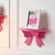 image 2 of OHS 2 x Bow Shelf Novelty Shelving Units Wall Mounted Storage | Pink | Hot Pink