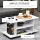 image 3 of HOMCOM Modern TV Stand Entertainment Centre Storage Console Mobile Cabinet