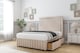 image 3 of Sloomy Boston Chrome Sand Naples Divan Bed With Mattress 4 Drawers With 26" Strutted Headboard & 12" Matching Footboard 5' King | Cream | Sand | King | 1