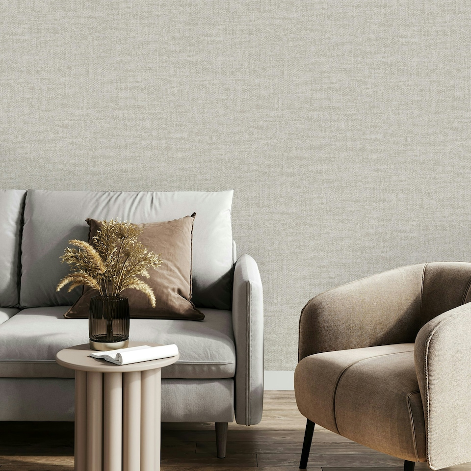 image 1 of Superfresco Easy Landscape Texture Parchment Wallpaper Cream | Cream