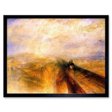 J. M. W. Turner Rain Steam Speed Great Western Railway Framed Wall Art Print