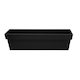 image 2 of Primrose Zinc Edge Trough Outdoor Garden Planter in Black Small 40cm