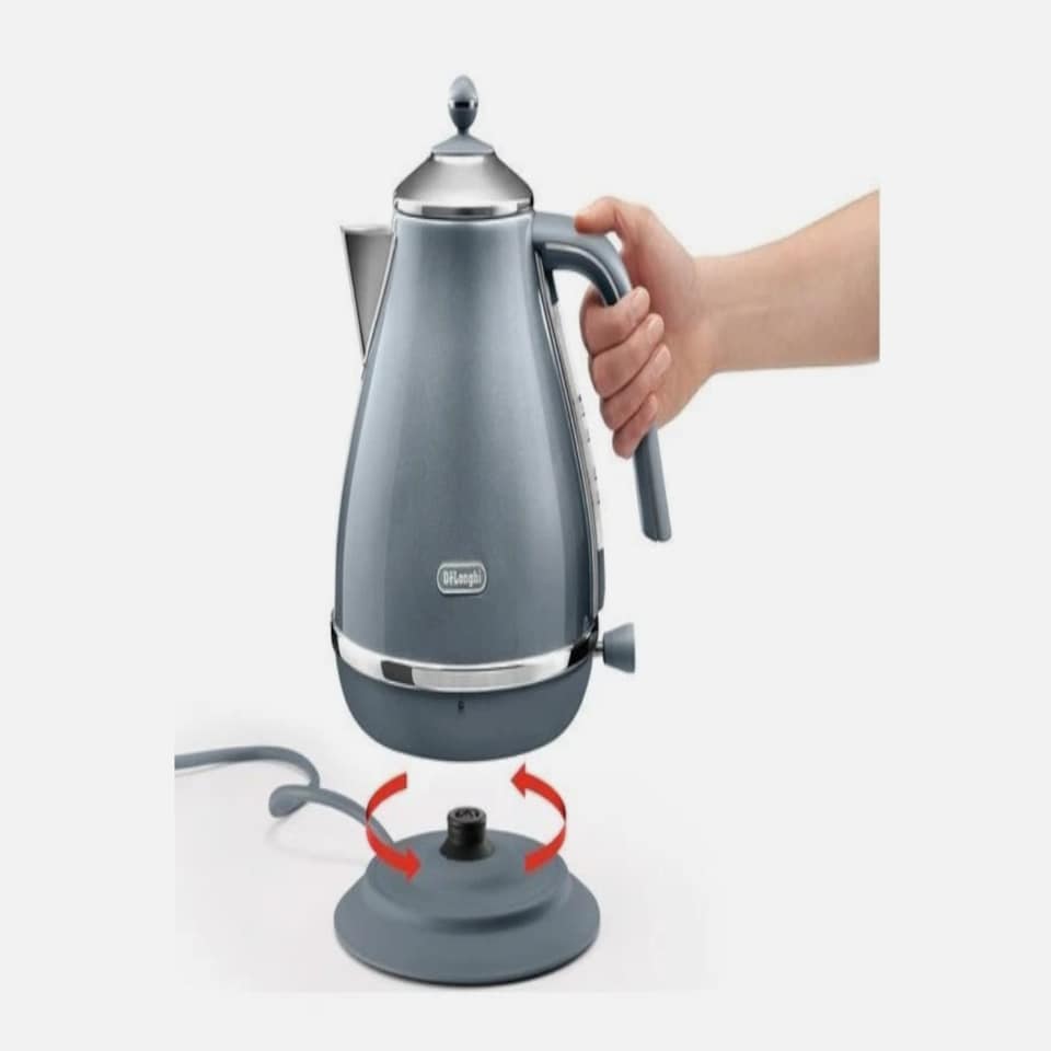 DeLonghi 1.7L Icona Metallics Kettle Ice Blue