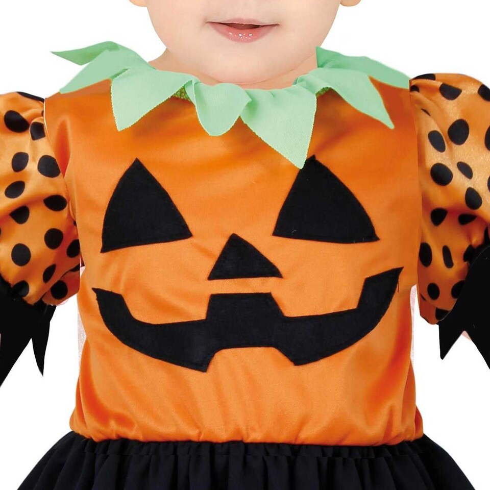image 1 of Fiestas Guirca Baby Pretty Pumpkin Costume Dress | Orange | Orange/Black | 12-18 mths | 1