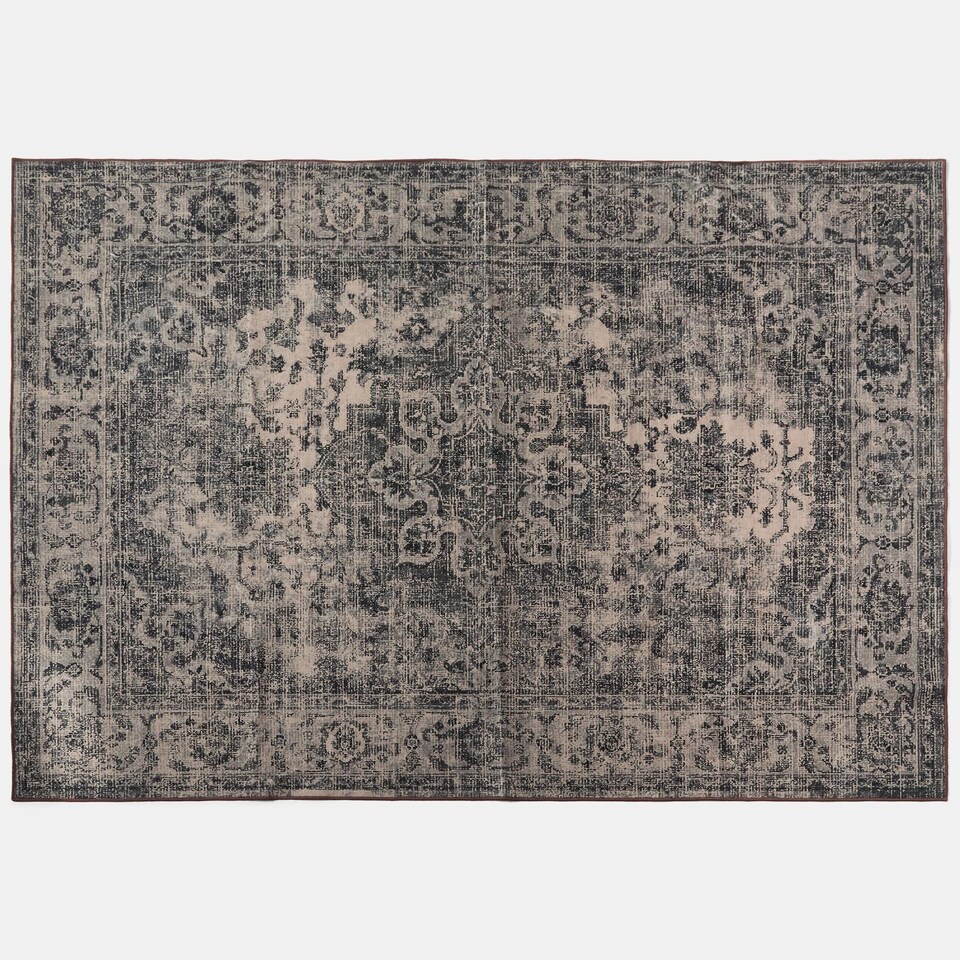 image 1 of OHS Vintage Print Washable Rug Non Slip Floor Carpet Area Mat Runners