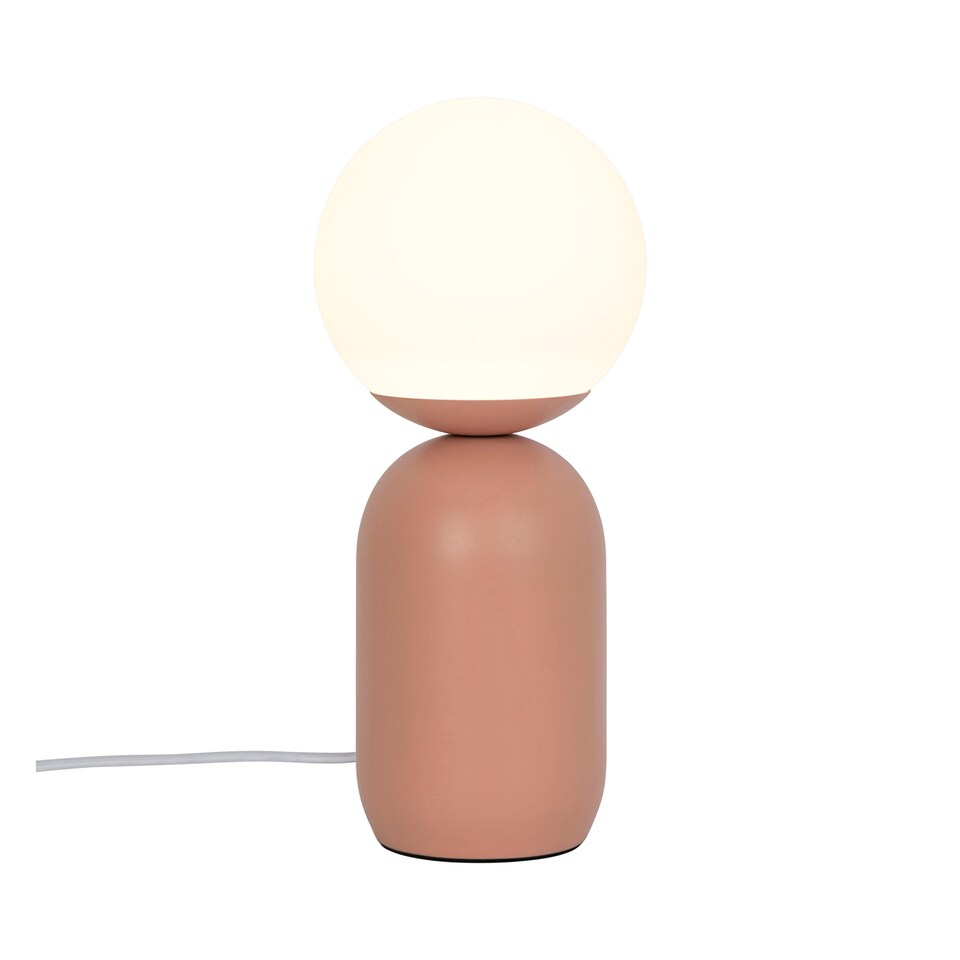 image 1 of Nordlux Notti Indoor Table Lamp Red Metal E14 Hand Blown Glass - Mains Powered, IP20 | Red | Terracotta