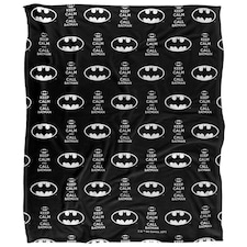 Batman Keep Calm And Call Batman Blanket - Multicoloured - One Size