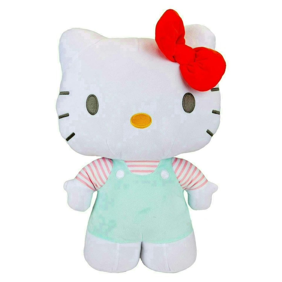 image 1 of Hello Kitty Soft Toy Large Plush Light Blue Cute Plush Huggable Cuddly 50cm Blue