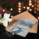 image 4 of Greeting Card Winter Hike By River Forest Snow Landscape Birthday