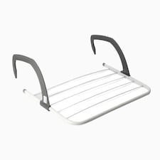 1Pc Over Radiator Airer Clothes Washing Drying Indoor Rack Adjustable Rail Dryer