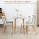 image 5 of HOMCOM Dining Table and Chairs Set with Wood Legs for Small Spaces