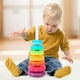 image 6 of Rainbow Stacking Tower Toy - Spiral Gear Activity Tower with Rotating Base for Toddlers