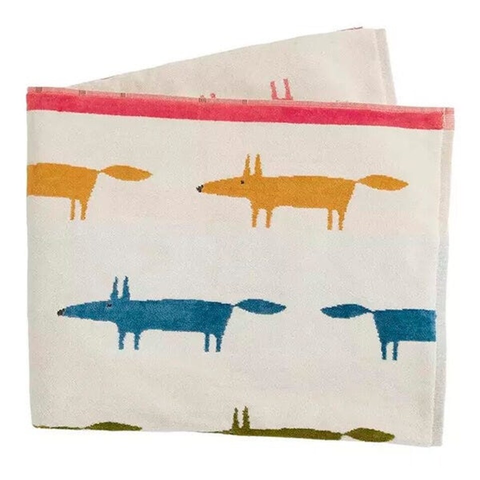 image 1 of Scion Mr Fox Birthday Guest Towel Multi Coloured